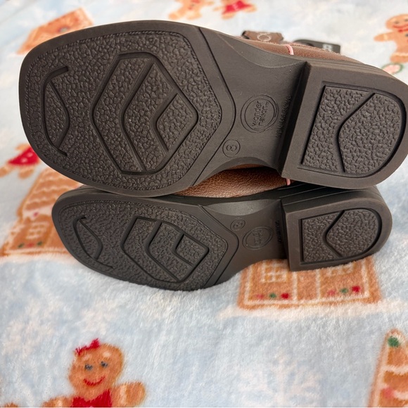 ❤️Kids Brown and Pink Cowboy Boots New Size 8 Wonder Nation - Picture 10 of 16